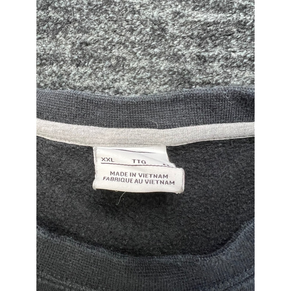 Nike Sweatshirt Mens XXL Black Eagle Graphic Swoosh Pullover Fleece Crewneck - Picture 3 of 6